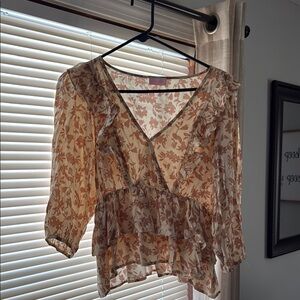 Pink Lily 3/4 sleeve blouse